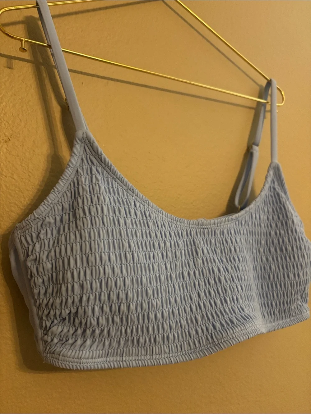 wild fable Light Blue Smocked Bikini Top